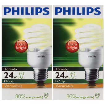 PHILIPS หลอดประหยัดไฟ TORNADO 24W. วอร์มไวท์ (ซื้อคู่ลดพิเศษ!!!) PHILIPS หลอดประหยัดไฟ TORNADO 24W. วอร์มไวท์ (ซื้อคู่ลดพิเศษ!!!)