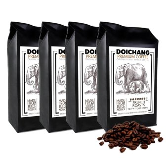 DoiChang Premium Coffee เมล็ดกาแฟดอยช้าง อาราบิก้า คั่วเข้ม (4ถุง - 1000g.) DoiChang Premium Coffee เมล็ดกาแฟดอยช้าง อาราบิก้า คั่วเข้ม (4ถุง - 1000g.)