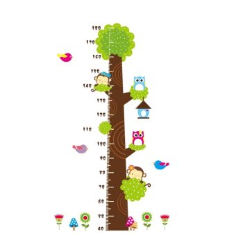 TGhome Wall Sticker วัดส่วนสูง ลายนกฮูกและลิงน้อย TGhome Wall Sticker วัดส่วนสูง ลายนกฮูกและลิงน้อย