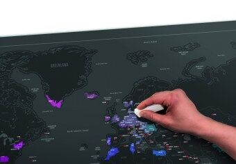 Scratch Map - Fun Trip Capitals Edition แผนที่โลก แบบขูดได้ บันทึกการเดินทาง Scratch Map - Fun Trip Capitals Edition แผนที่โลก แบบขูดได้ บันทึกการเดินทาง