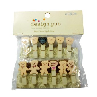 ไม้หนีบเอนกประสงค์ Cute Wood Clips ไม้หนีบเอนกประสงค์ Cute Wood Clips