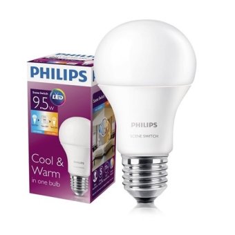 Philips หลอด LED Scene Switch 9.5 วัตต์ ขั้ว E27 แสงเดย์ไลท์ + วอร์มไวท์ 1 หลอด Philips หลอด LED Scene Switch 9.5 วัตต์ ขั้ว E27 แสงเดย์ไลท์ + วอร์มไวท์ 1 หลอด