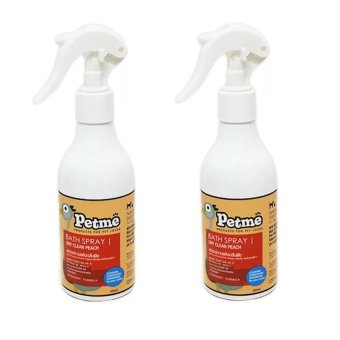 Petme สเปรย์อาบน้ำแบบแห้ง กลิ่นพีช 250ml ( 2 units ) Petme สเปรย์อาบน้ำแบบแห้ง กลิ่นพีช 250ml ( 2 units )