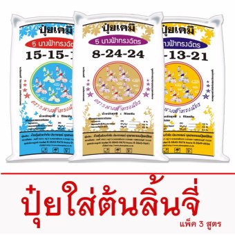 ปุ๋ยเคมีใส่ต้นลิ้นจี่ ตรา 5 นางฟ้าทรงฉัตร จำนวน 1 ชุด ปุ๋ยเคมีใส่ต้นลิ้นจี่ ตรา 5 นางฟ้าทรงฉัตร จำนวน 1 ชุด