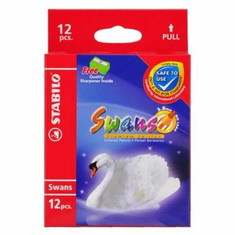 STABILO Swans Premium Edition Short สีไม้ สีไม้ไส้ขนาดใหญ่พิเศษ ชุด 12 สี STABILO Swans Premium Edition Short สีไม้ สีไม้ไส้ขนาดใหญ่พิเศษ ชุด 12 สี