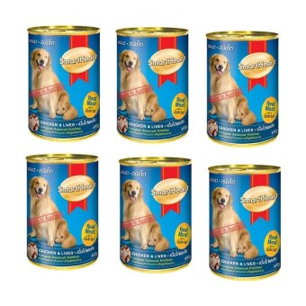 Smartheart กระป๋องใหญ่ รสไก่และตับ 680g ( 6 units ) Smartheart กระป๋องใหญ่ รสไก่และตับ 680g ( 6 units )