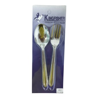 Kingfisherช้อนส้อมSS 511 1MM 4คู่ Kingfisherช้อนส้อมSS 511 1MM 4คู่