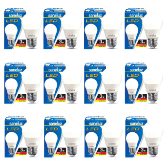 Saneluz หลอดไฟ LED Bulb SZ 3W หลอดปิงปอง (Daylight แสงขาว) 12 หลอด Saneluz หลอดไฟ LED Bulb SZ 3W หลอดปิงปอง (Daylight แสงขาว) 12 หลอด