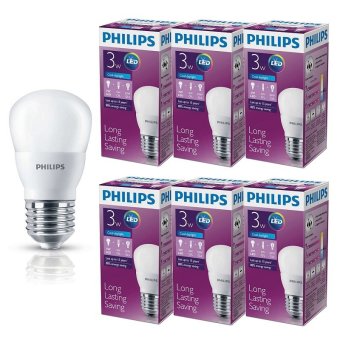 Philips หลอด LED BULB 3 วัตต์ ขั้ว E27 แสงเดย์ไลท์ (6 ดวง) Philips หลอด LED BULB 3 วัตต์ ขั้ว E27 แสงเดย์ไลท์ (6 ดวง)