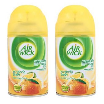 Air Wick เฟรชเมติก แมกซ์ สเปรย์ปรับอากาศอัตโนมัติสปาร์คกิ้งซิตรัสชนิดเติม (แพ็ค 2ชิ้น) Air Wick เฟรชเมติก แมกซ์ สเปรย์ปรับอากาศอัตโนมัติสปาร์คกิ้งซิตรัสชนิดเติม (แพ็ค 2ชิ้น)