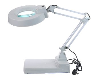 dubbletool โคมไฟแว่นขยายตั้งโต๊ะ Magnifying Lamp 10x - White dubbletool โคมไฟแว่นขยายตั้งโต๊ะ Magnifying Lamp 10x - White
