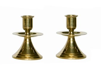 Thai Bronze เชิงเทียนมีจานรอง รุ่น สูง 3 นิ้ว ปากกว้าง 1.5 ซม. - สีทอง Thai Bronze เชิงเทียนมีจานรอง รุ่น สูง 3 นิ้ว ปากกว้าง 1.5 ซม. - สีทอง