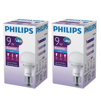 PHILIPS หลอดแอลอีดี รุ่น เอสเซนเชียล ขนาด 9 วัตต์ แสง คูลเดย์ไลท์ (ซื้อคู่ลดพิเศษ!!!) PHILIPS หลอดแอลอีดี รุ่น เอสเซนเชียล ขนาด 9 วัตต์ แสง คูลเดย์ไลท์ (ซื้อคู่ลดพิเศษ!!!)