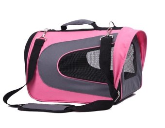 Smile's dog 2015 กระเป๋าหิ้วใส่สุนัขเปิดข้าง รหัส SBC5044 Size S ขนาด 22x35x23 ซม. (ชมพู) Smile's dog 2015 กระเป๋าหิ้วใส่สุนัขเปิดข้าง รหัส SBC5044 Size S ขนาด 22x35x23 ซม. (ชมพู)