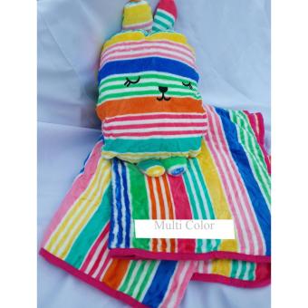 KH หมอนผ้าห่มกระต่าย Craftholic ลาย Rainbow KH หมอนผ้าห่มกระต่าย Craftholic ลาย Rainbow
