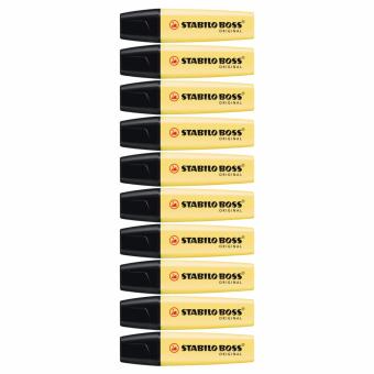 STABILO Boss Pastel ปากกาเน้นข้อความ Pastel Color ชุด 10 ด้าม - Milky Yellow STABILO Boss Pastel ปากกาเน้นข้อความ Pastel Color ชุด 10 ด้าม - Milky Yellow