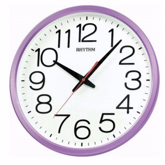 RHYTHM นาฬิกาแขวน รุ่น CMG495NR12 (สีม่วง/ขาว) RHYTHM นาฬิกาแขวน รุ่น CMG495NR12 (สีม่วง/ขาว)