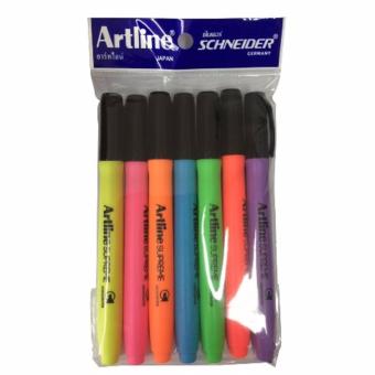 Artline Supreme EPF-600 ปากกาเน้นข้อความ Highlighter ชุด 6 ชิ้น แถมฟรี 1 ชิ้น (เหลือง, ส้ม, ชมพู, เขียว, แดง, ฟ้า, ม่วง) Artline Supreme EPF-600 ปากกาเน้นข้อความ Highlighter ชุด 6 ชิ้น แถมฟรี 1 ชิ้น (เหลือง, ส้ม, ชมพู, เขียว, แดง, ฟ้า, ม่วง)