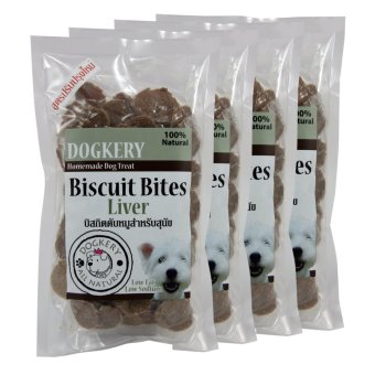 DOGKERY ด็อกเกอร์รี่บิสกิตไบท์ตับหมู 110 กรัม (4 ห่อ) DOGKERY ด็อกเกอร์รี่บิสกิตไบท์ตับหมู 110 กรัม (4 ห่อ)