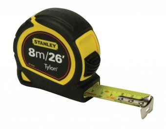 STANLEY ตลับเมตร TYLON 8M. - สีเหลือง/ดำ STANLEY ตลับเมตร TYLON 8M. - สีเหลือง/ดำ