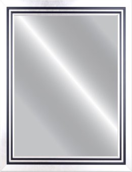 Linedekor Mirror Frame กระจกเงาติดผนัง รุ่น 2206-Sขนาด 50ซม.x70ซม. – สีเงินขลิบดำ Linedekor Mirror Frame กระจกเงาติดผนัง รุ่น 2206-Sขนาด 50ซม.x70ซม. – สีเงินขลิบดำ