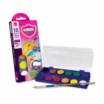 Master Art มาสเตอร์อาร์ต สีน้ำก้อน 12 สี (กล่องพลาสติก) Master Art มาสเตอร์อาร์ต สีน้ำก้อน 12 สี (กล่องพลาสติก)
