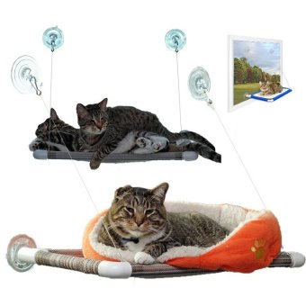 PetInspire เปลแมว หมา สุนัข แสนอบอุ่น ที่นอนสัตว์เลี้ยงยึดติดกับหน้าต่าง สีเบจ Cat's Cradle Bed Cat Window Mounted Pet (Beige/สีเบจ) PetInspire เปลแมว หมา สุนัข แสนอบอุ่น ที่นอนสัตว์เลี้ยงยึดติดกับหน้าต่าง สีเบจ Cat's Cradle Bed Cat Window Mounted Pet (Beige/สีเบจ)