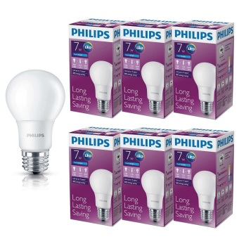 Philips หลอด LED BULB 7 วัตต์ ขั้ว E27 แสงเดย์ไลท์ (6 ดวง) Philips หลอด LED BULB 7 วัตต์ ขั้ว E27 แสงเดย์ไลท์ (6 ดวง)