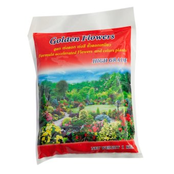Golden Flower Organic Fertilizer Pellet 1 กก. ชนิดอัดเม็ดพิเศษ (สีแดง) 1ถุง Golden Flower Organic Fertilizer Pellet 1 กก. ชนิดอัดเม็ดพิเศษ (สีแดง) 1ถุง