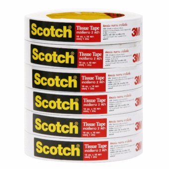 Scotch® Tissue Tape 18 MM X 10 Y 6 RLS/PH สก๊อตช์® ทิชชู่เทป 18 มม. X 10 หลา แพ็ค 6 Scotch® Tissue Tape 18 MM X 10 Y 6 RLS/PH สก๊อตช์® ทิชชู่เทป 18 มม. X 10 หลา แพ็ค 6