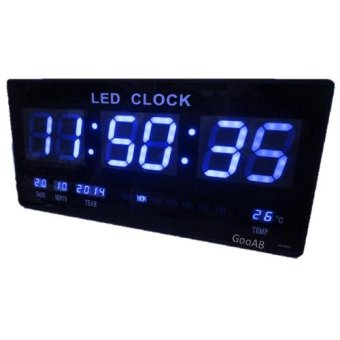 GooAB Shop นาฬิกา LED ติดฝาผนัง แบบบาง ตัวเลข 3 นิ้ว ขนาด 18 นิ้ว + รับประกัน 6 เดือน GooAB Shop นาฬิกา LED ติดฝาผนัง แบบบาง ตัวเลข 3 นิ้ว ขนาด 18 นิ้ว + รับประกัน 6 เดือน