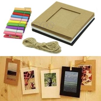 DIY กรอบรูปสีน้ำตาล ขาว ดำ แขวนผนัง เซท 10 ชิ้น DIY กรอบรูปสีน้ำตาล ขาว ดำ แขวนผนัง เซท 10 ชิ้น