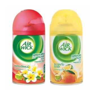 Air Wick เฟรชเมติก แมกซ์ สเปรย์ปรับอากาศอัตโนมัติ ชนิดเติม (แพ็ค 2ชิ้น) Air Wick เฟรชเมติก แมกซ์ สเปรย์ปรับอากาศอัตโนมัติ ชนิดเติม (แพ็ค 2ชิ้น)