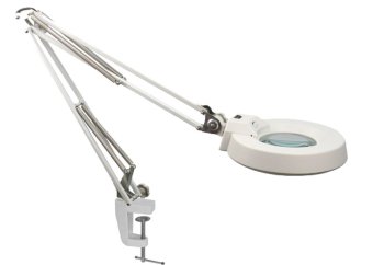 dubbletool โคมไฟแว่นขยายหนีบโต๊ะ Magnifying Lamp 10 x - White dubbletool โคมไฟแว่นขยายหนีบโต๊ะ Magnifying Lamp 10 x - White