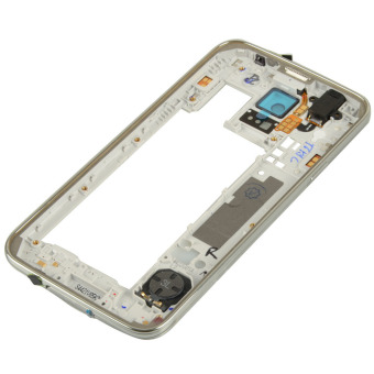 กลางกรอบด้านที่อยู่อาศัย Easybuy ย้อนกลับสำหรับ Samsung S5/i9600/G900 (เงิน) กลางกรอบด้านที่อยู่อาศัย Easybuy ย้อนกลับสำหรับ Samsung S5/i9600/G900 (เงิน)