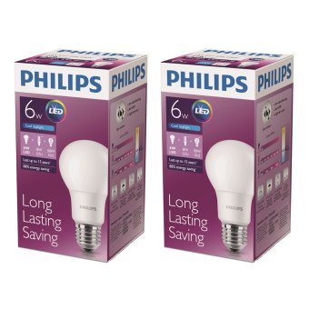 PHILIPS ฟิลิปส์แอลอีดี6-50 วัตต์ คูลเดย์ไลท์ E27 (ซื้อคู่ลดพิเศษ!!!) PHILIPS ฟิลิปส์แอลอีดี6-50 วัตต์ คูลเดย์ไลท์ E27 (ซื้อคู่ลดพิเศษ!!!)