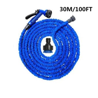 Elastic Hose สายยางยืดหดอัตโนมัติ MAGIC HOSE Automatically EXPANDS and Contracts 75 ฟุต/30M (สีน้ำเงิน) Elastic Hose สายยางยืดหดอัตโนมัติ MAGIC HOSE Automatically EXPANDS and Contracts 75 ฟุต/30M (สีน้ำเงิน)