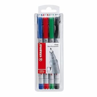 STABILO Write 4 all 156 ปากกาเคมีอเนกประสงค์ หัวปากกา F = 0.7 mm. ชุด 4 สี STABILO Write 4 all 156 ปากกาเคมีอเนกประสงค์ หัวปากกา F = 0.7 mm. ชุด 4 สี