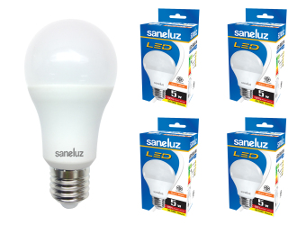 Saneluz หลอดไฟ LED Bulb SZ 5W หลอดปิงปอง (Warmwhite แสงวอร์มไวท์) 4 หลอด Saneluz หลอดไฟ LED Bulb SZ 5W หลอดปิงปอง (Warmwhite แสงวอร์มไวท์) 4 หลอด