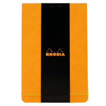 Rhodia - Webnotepad สมุดโน๊ตแบบฉีกได้ เนื้อกระดาษออย่างดี90 g 192หน้า กระดาษสีเหลืองนวล ถนอมสายตา มีเส้น ปกหนังสีส้ม พร้อมสายรัด ด้านหลังมีที่เก็บนามบัตร(Orange A5) Rhodia - Webnotepad สมุดโน๊ตแบบฉีกได้ เนื้อกระดาษออย่างดี90 g 192หน้า กระดาษสีเหลืองนวล ถนอมสายตา มีเส้น ปกหนังสีส้ม พร้อมสายรัด ด้านหลังมีที่เก็บนามบัตร(Orange A5)