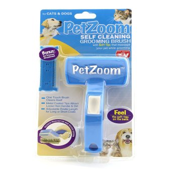 PetZoom แปรงหวีขน สุนัข-แมว (สีฟ้า) PetZoom แปรงหวีขน สุนัข-แมว (สีฟ้า)