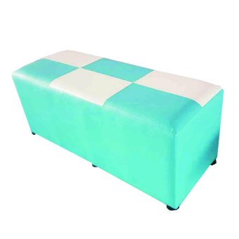 Grace Shop เก้าอี้ ทรงสตูล เบาะสี่เหลี่ยม ยาว 100 ซม. รุ่น Stool 1 (สีฟ้า/ขาว) Grace Shop เก้าอี้ ทรงสตูล เบาะสี่เหลี่ยม ยาว 100 ซม. รุ่น Stool 1 (สีฟ้า/ขาว)