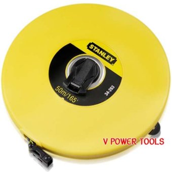 STANLEY เทปวัดระยะ วัดที่สายไฟเบอร์กลาส ยาว 50เมตร (165ฟุต) รุ่น 34-263 STANLEY เทปวัดระยะ วัดที่สายไฟเบอร์กลาส ยาว 50เมตร (165ฟุต) รุ่น 34-263