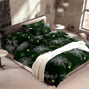 Lily ผ้าปูที่นอน 6 ฟุต 5 ชิ้น + ผ้านวม เกรดเอ รุ่น PR032 - สีเขียวเข้ม Lily ผ้าปูที่นอน 6 ฟุต 5 ชิ้น + ผ้านวม เกรดเอ รุ่น PR032 - สีเขียวเข้ม