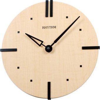 RHYTHM นาฬิกาแขวนไม้ รุ่น CMG284NR07 - Light Brown RHYTHM นาฬิกาแขวนไม้ รุ่น CMG284NR07 - Light Brown