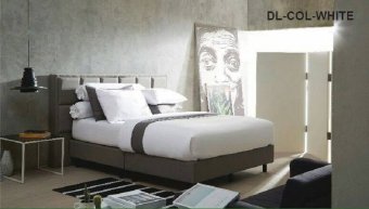 Dunlopillo ผ้าปูที่นอน+ปลอกหมอนหนุน 2ใบ+ปลอกหมอนข้าง 2ใบ ลายDL-COL-WHITE Dunlopillo ผ้าปูที่นอน+ปลอกหมอนหนุน 2ใบ+ปลอกหมอนข้าง 2ใบ ลายDL-COL-WHITE