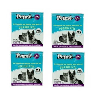 Petme Prebiotic เกลือแร่สำหรับสุนัข แมว 15g ( 4 units ) Petme Prebiotic เกลือแร่สำหรับสุนัข แมว 15g ( 4 units )