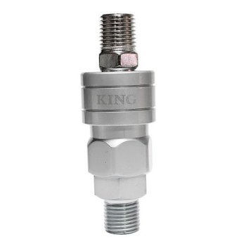 KING ข้อต่อชุด Onetouch เกลียวนอก (Silver) KING ข้อต่อชุด Onetouch เกลียวนอก (Silver)