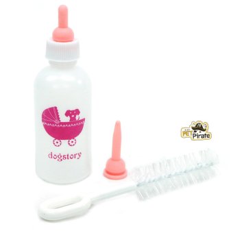 Dogstory ชุดขวดให้นมและน้ำสำหรับลูกสัตว์เลี้ยง สีชมพู Dogstory ชุดขวดให้นมและน้ำสำหรับลูกสัตว์เลี้ยง สีชมพู