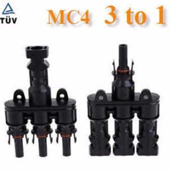 ข้อต่อสายไฟ MC4 ต่อขนาน 3 เส้นรวมเป็น 1 เส้น ข้อต่อสายไฟ MC4 ต่อขนาน 3 เส้นรวมเป็น 1 เส้น